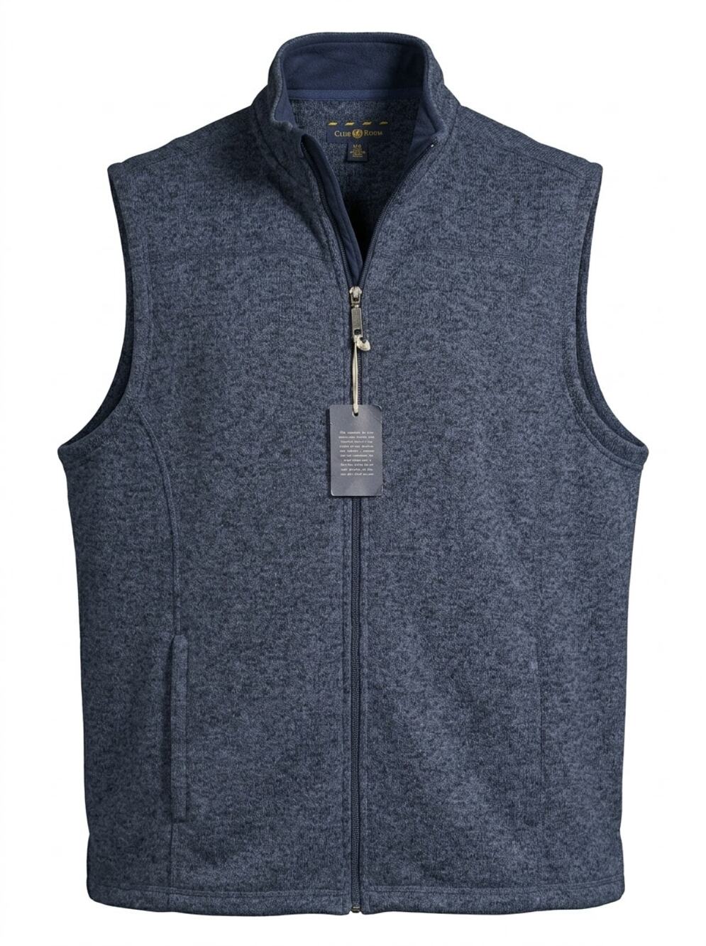 NWT Club Room Sweater Fleece Heathered Mock Neck Sweater Vest Men Size XXL